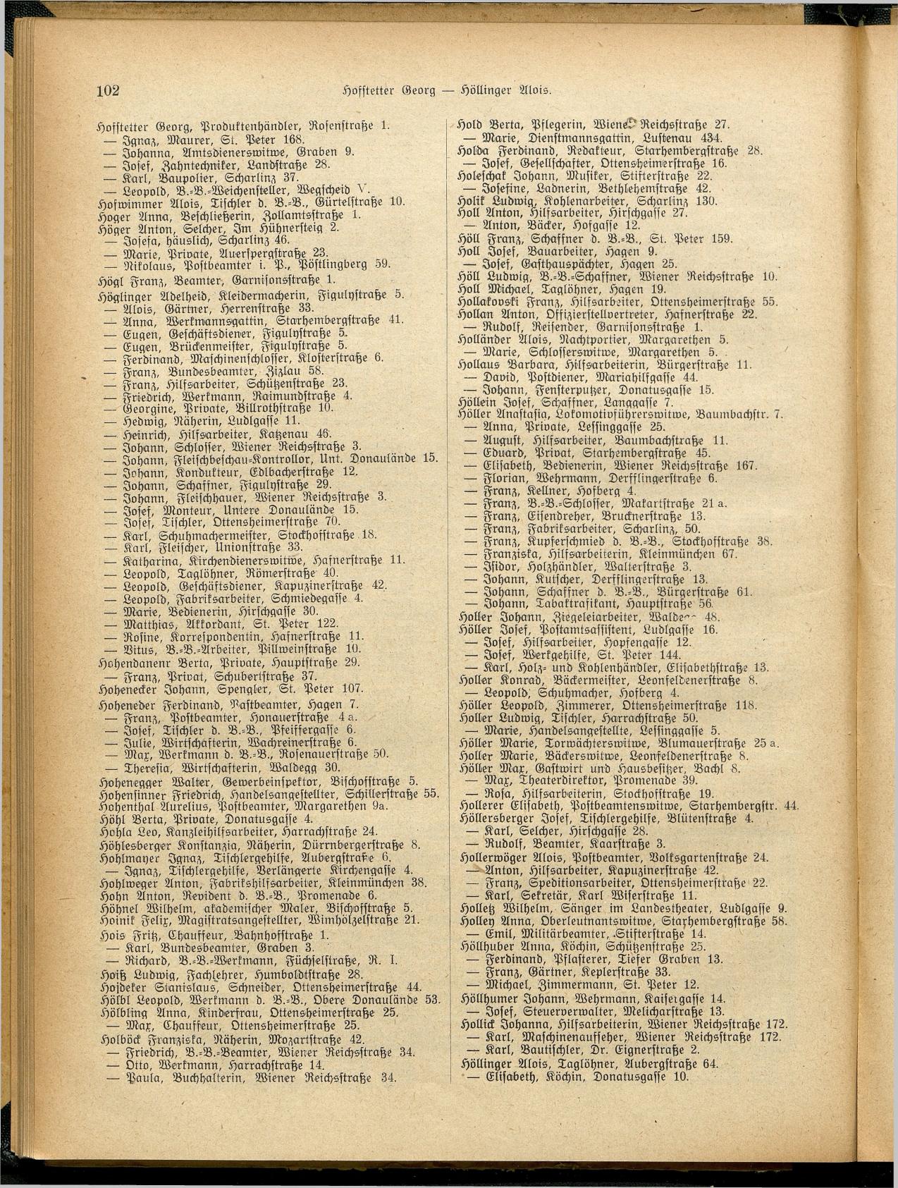 Linzer Adreßbuch 1925 - Seite 114