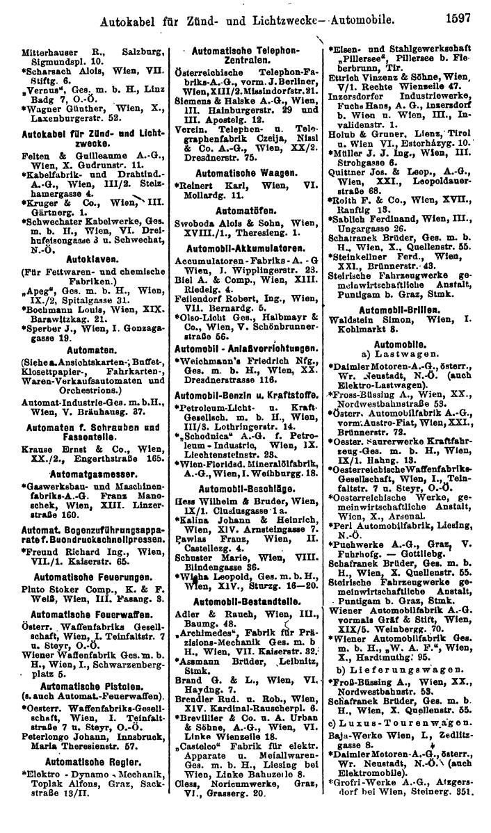 Compass. Finanzielles Jahrbuch 1923, Band IV: Österreich. - Page 2165