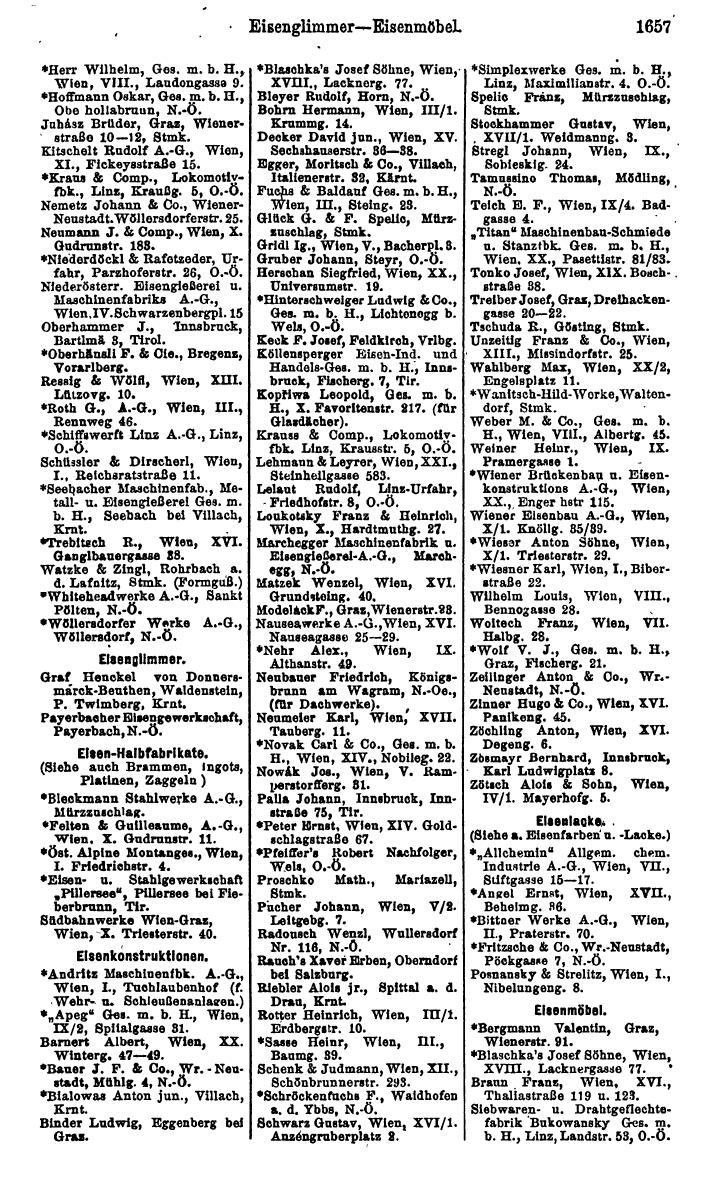 Compass. Finanzielles Jahrbuch 1923, Band IV: Österreich. - Page 2233