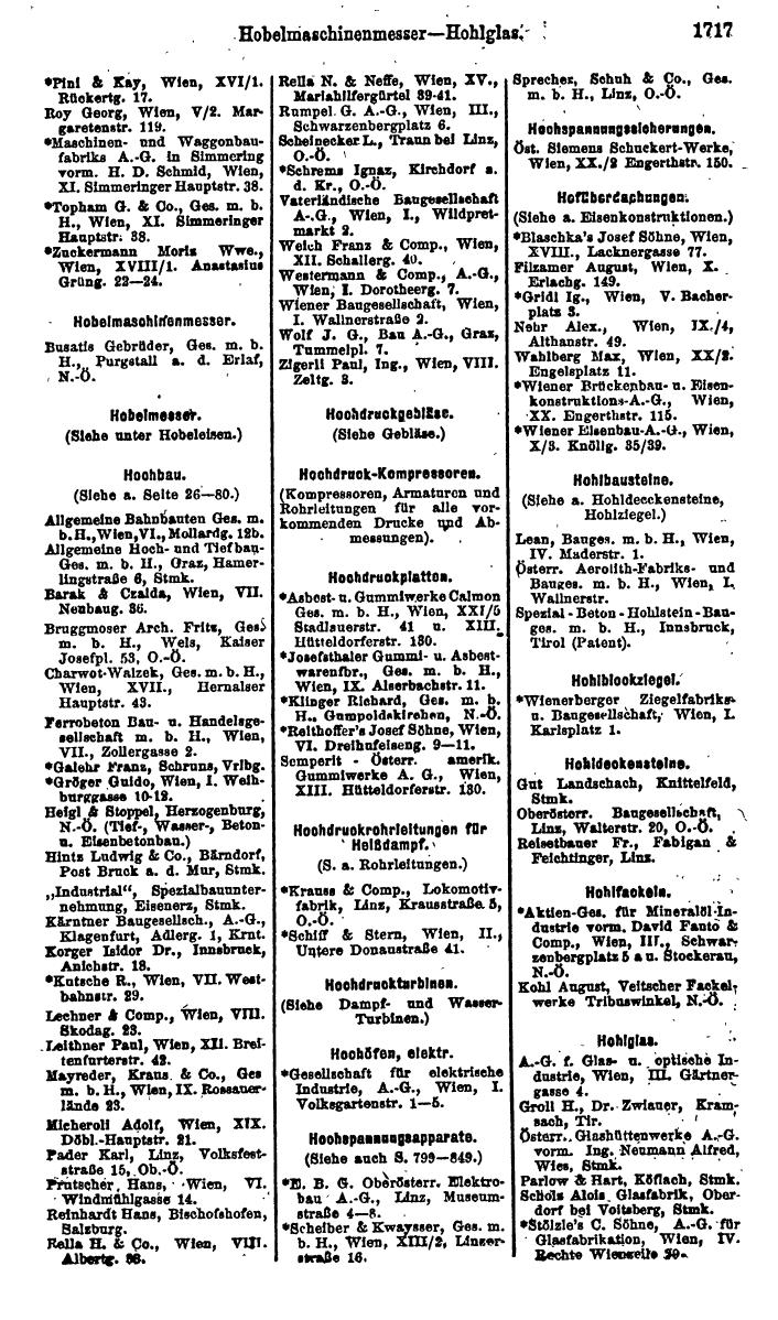 Compass. Finanzielles Jahrbuch 1923, Band IV: Österreich. - Page 2293