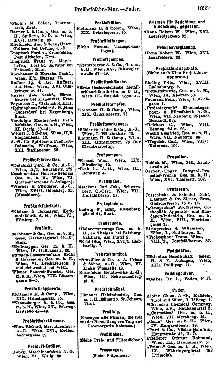 Compass. Finanzielles Jahrbuch 1923, Band IV: Österreich. - Page 2409