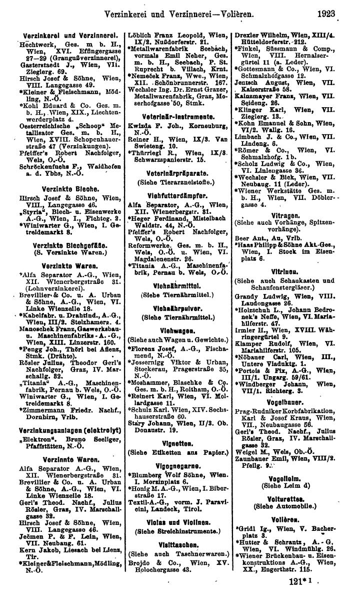 Compass. Finanzielles Jahrbuch 1923, Band IV: Österreich. - Page 2499