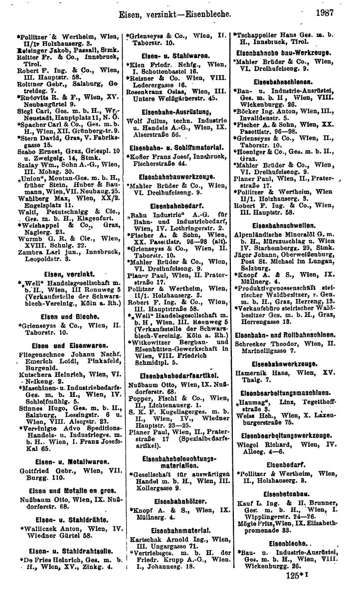 Compass. Finanzielles Jahrbuch 1923, Band IV: Österreich. - Page 2563