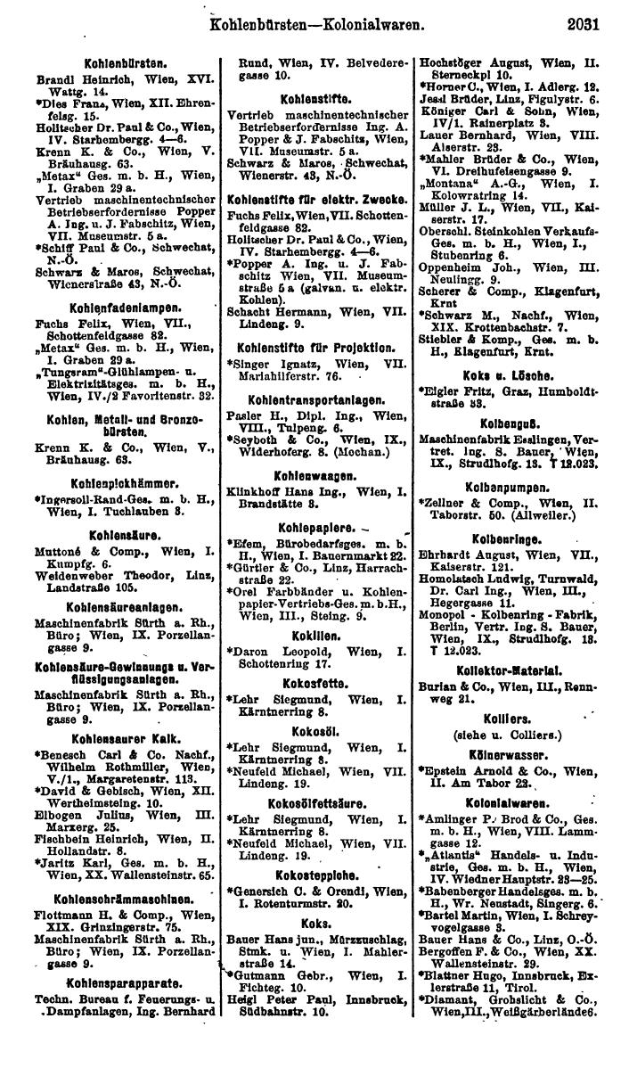 Compass. Finanzielles Jahrbuch 1923, Band IV: Österreich. - Seite 2607