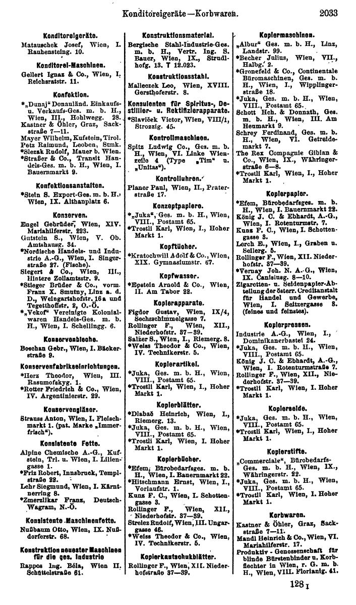 Compass. Finanzielles Jahrbuch 1923, Band IV: Österreich. - Seite 2609