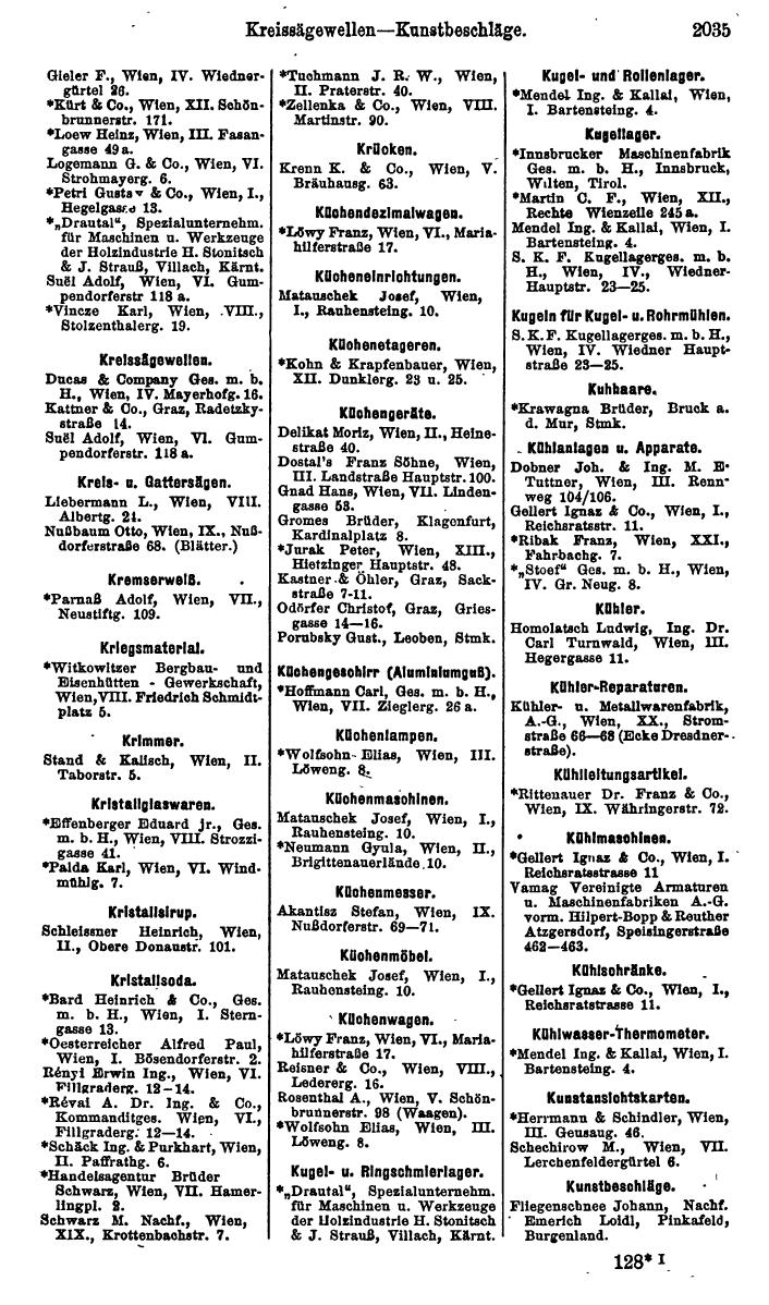 Compass. Finanzielles Jahrbuch 1923, Band IV: Österreich. - Page 2611