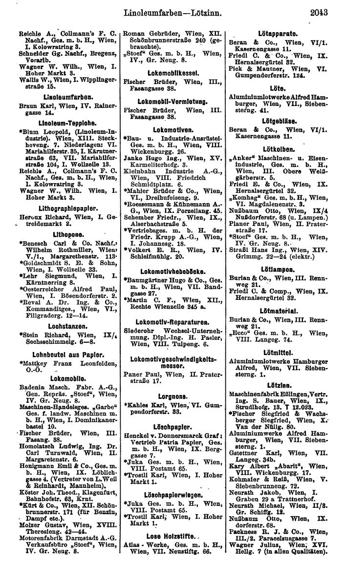 Compass. Finanzielles Jahrbuch 1923, Band IV: Österreich. - Seite 2619