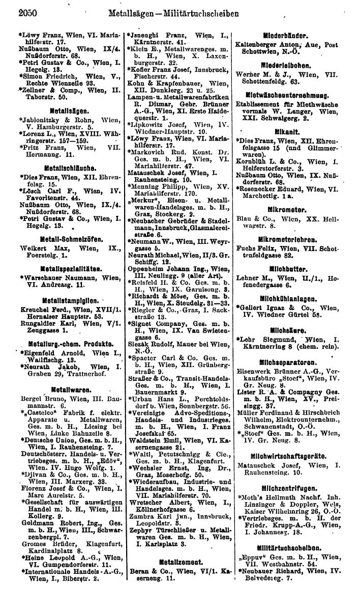 Compass. Finanzielles Jahrbuch 1923, Band IV: Österreich. - Seite 2626