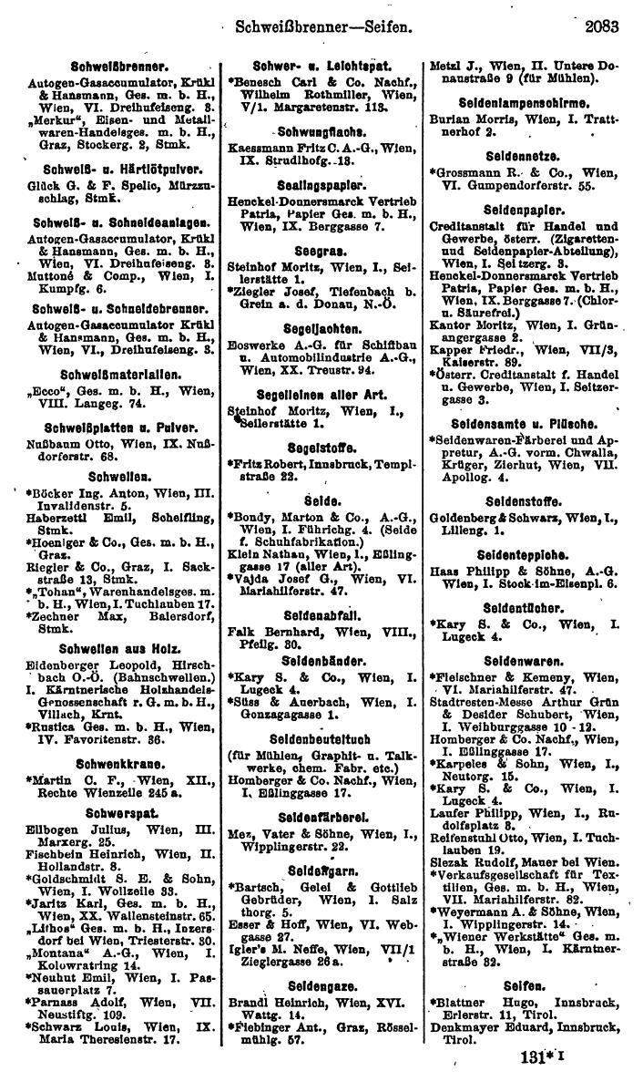 Compass. Finanzielles Jahrbuch 1923, Band IV: Österreich. - Page 2659