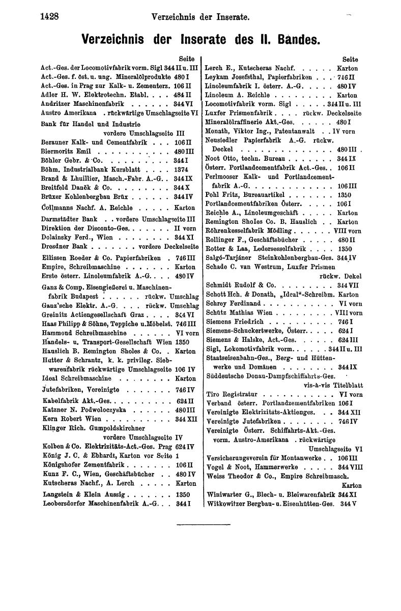 Compass 1908, II. Band - Seite 1520