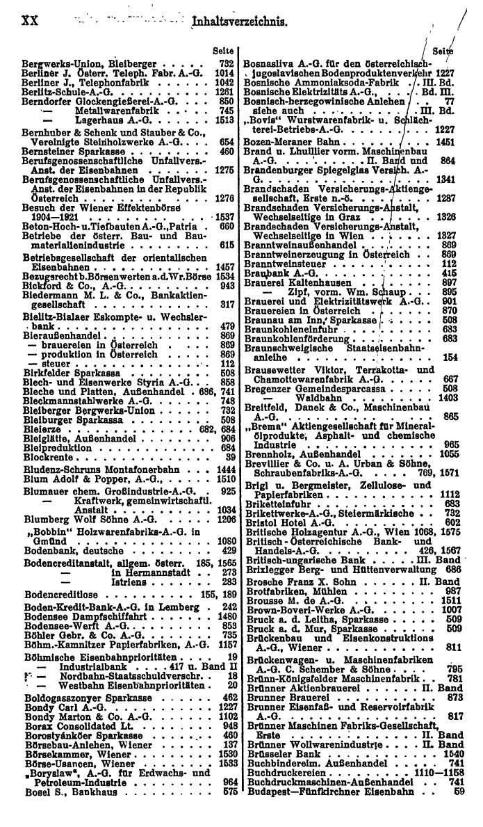 Compass. Finanzielles Jahrbuch 1924, Band I: Österreich. - Seite 24