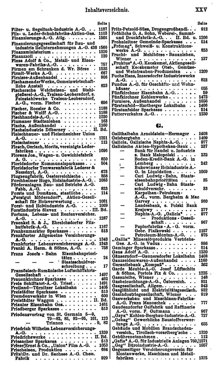 Compass. Finanzielles Jahrbuch 1924, Band I: Österreich. - Seite 29
