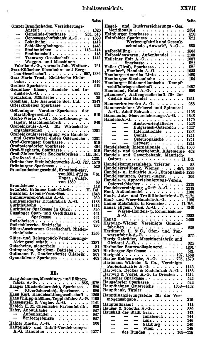 Compass. Finanzielles Jahrbuch 1924, Band I: Österreich. - Seite 31