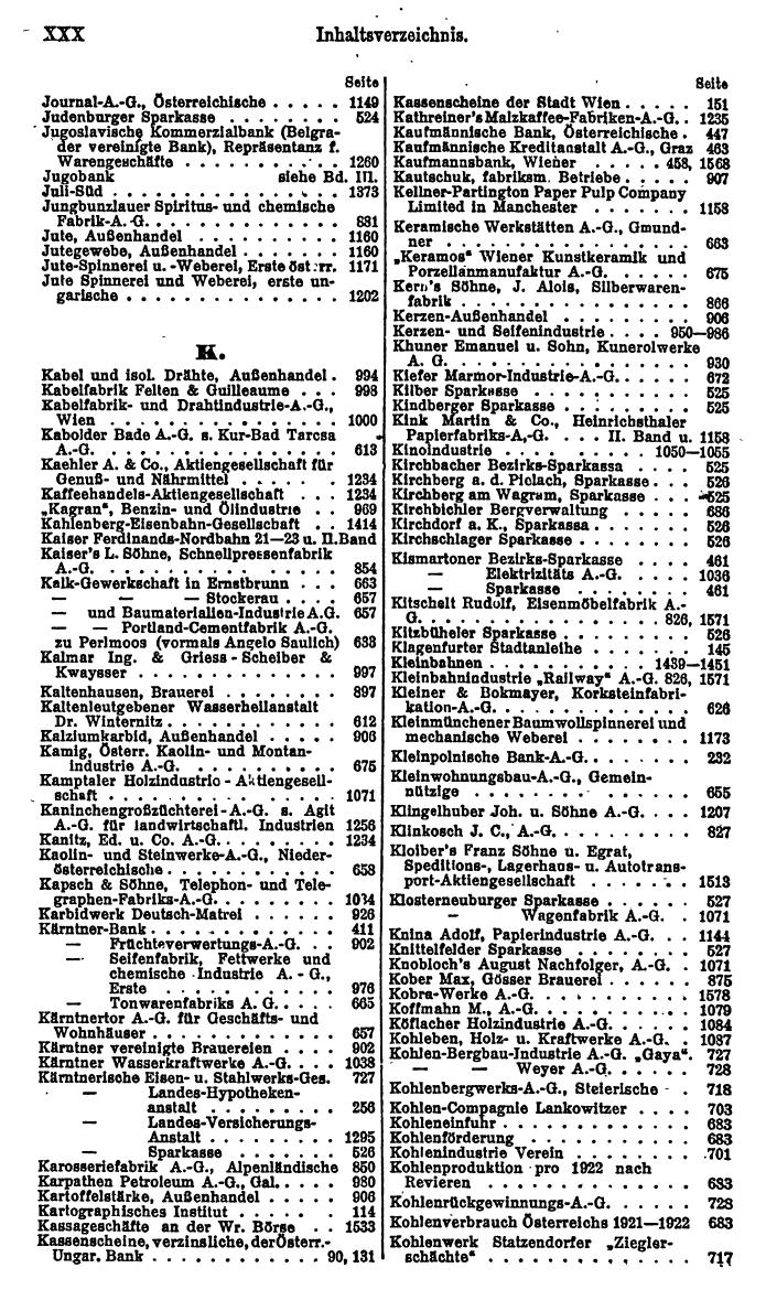 Compass. Finanzielles Jahrbuch 1924, Band I: Österreich. - Seite 34