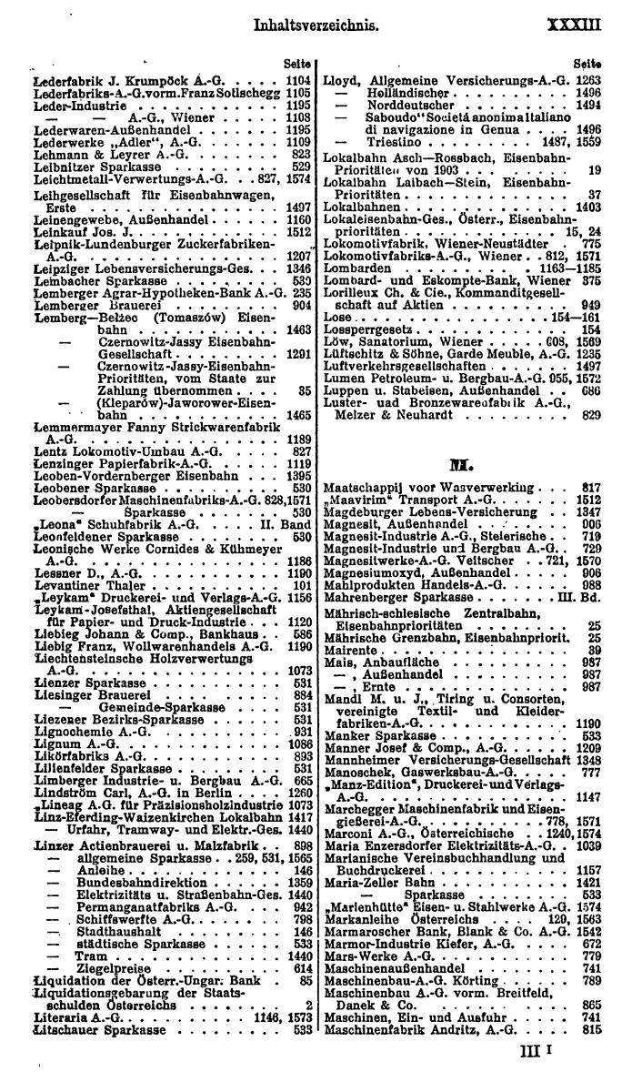 Compass. Finanzielles Jahrbuch 1924, Band I: Österreich. - Seite 37