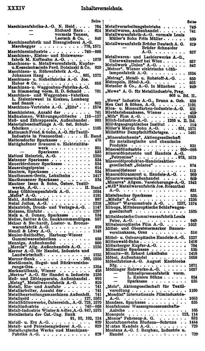 Compass. Finanzielles Jahrbuch 1924, Band I: Österreich. - Page 38