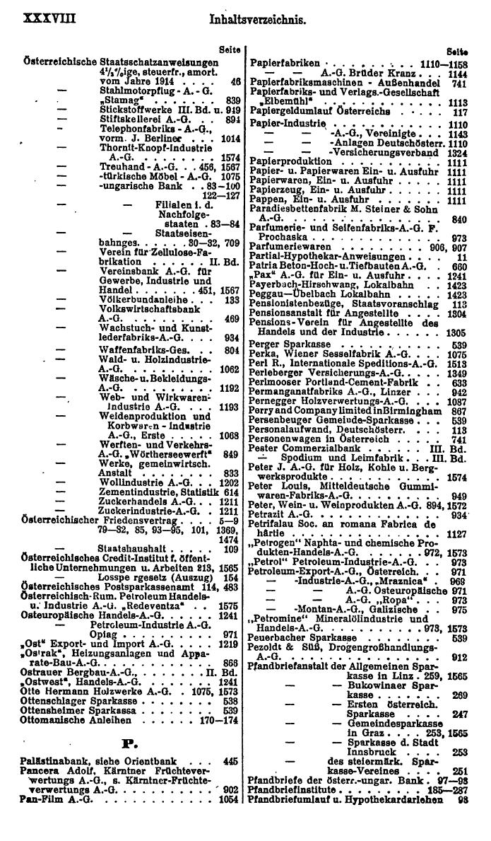 Compass. Finanzielles Jahrbuch 1924, Band I: Österreich. - Seite 42