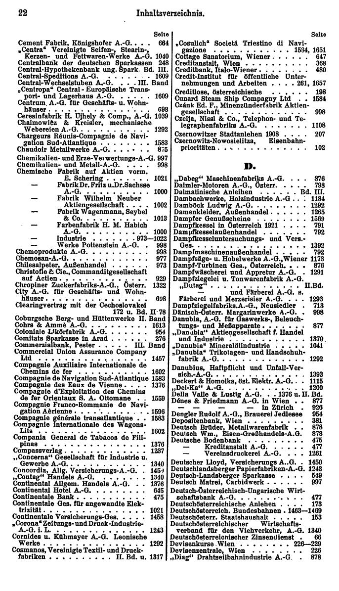 Compass. Finanzielles Jahrbuch 1925, Band I: Österreich. - Seite 26