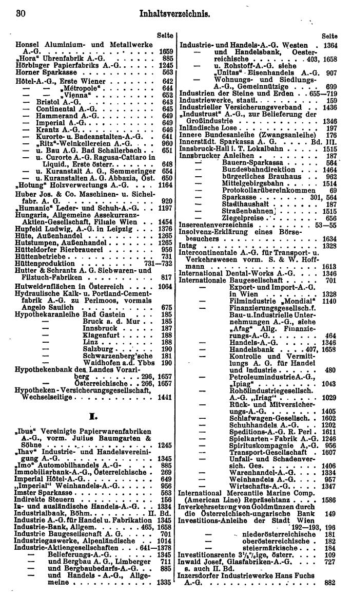 Compass. Finanzielles Jahrbuch 1925, Band I: Österreich. - Seite 34
