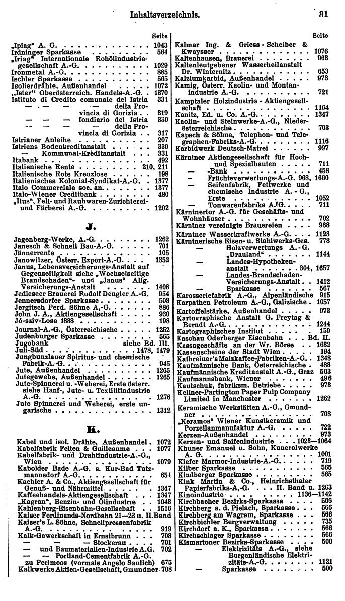 Compass. Finanzielles Jahrbuch 1925, Band I: Österreich. - Seite 35