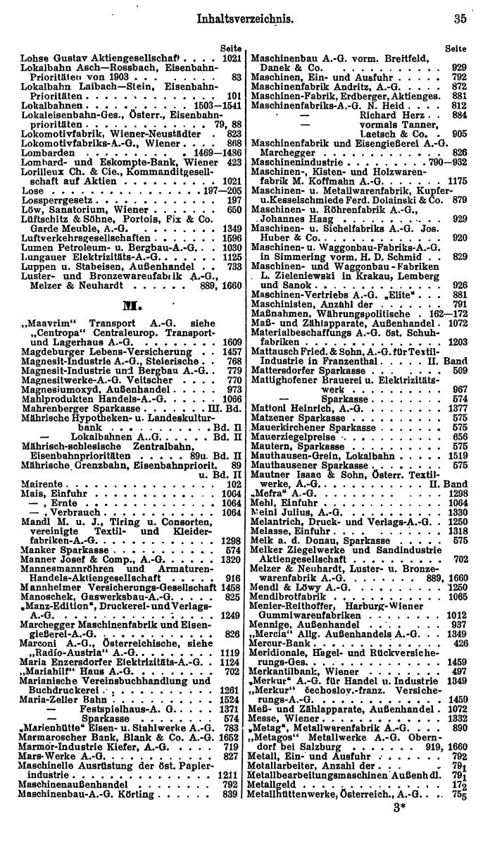 Compass. Finanzielles Jahrbuch 1925, Band I: Österreich. - Seite 39