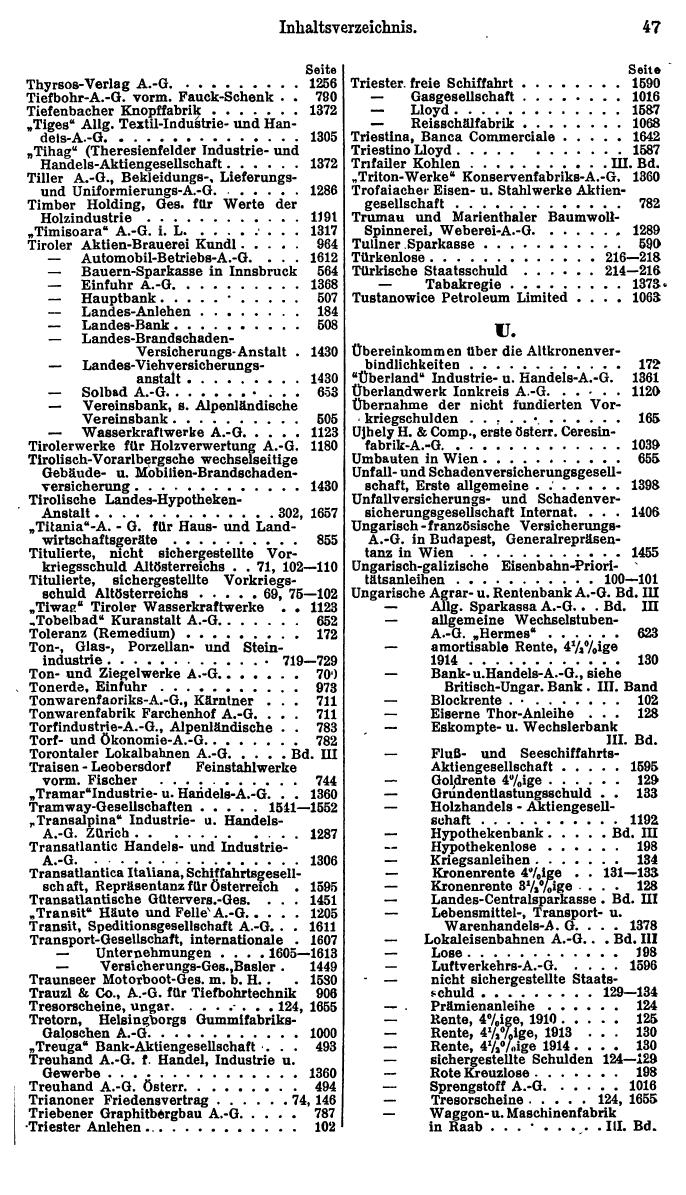 Compass. Finanzielles Jahrbuch 1925, Band I: Österreich. - Seite 51