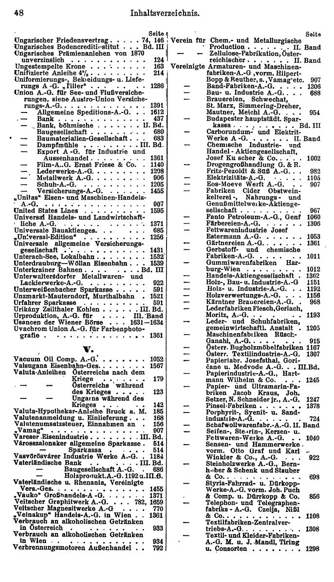 Compass. Finanzielles Jahrbuch 1925, Band I: Österreich. - Page 52