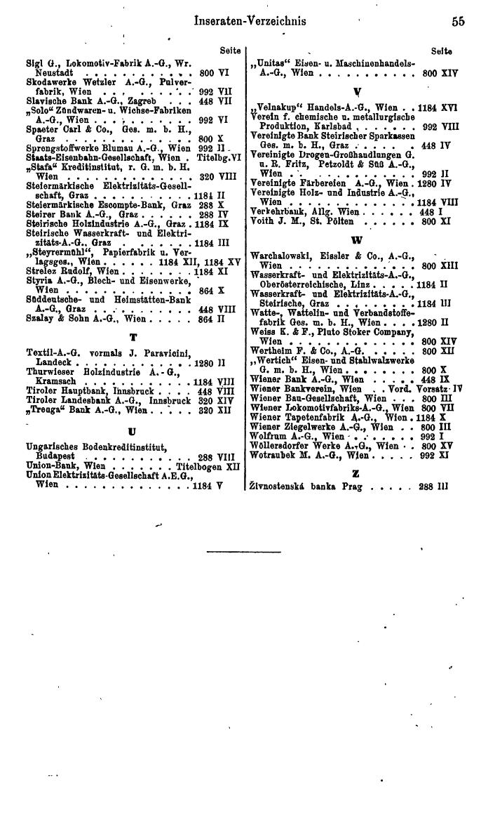 Compass. Finanzielles Jahrbuch 1925, Band I: Österreich. - Page 59