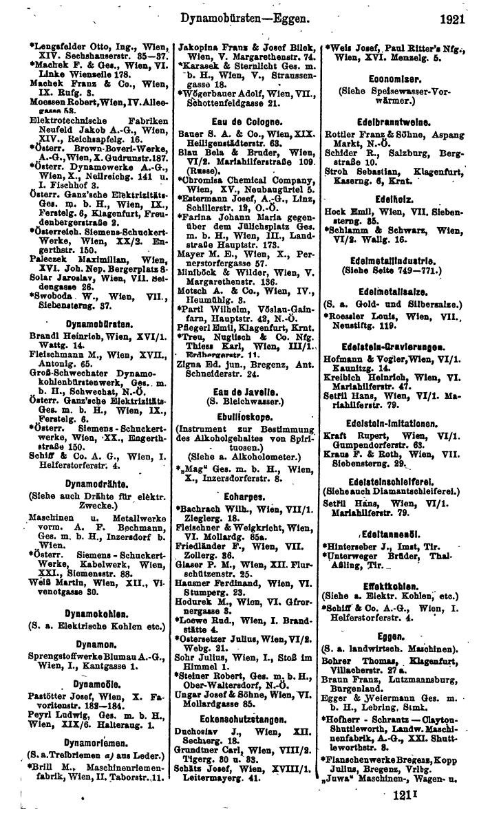 Compass. Finanzielles Jahrbuch 1925, Band IV: Österreich. - Page 2104