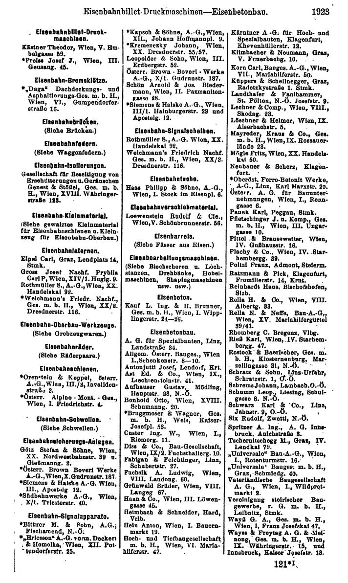 Compass. Finanzielles Jahrbuch 1925, Band IV: Österreich. - Seite 2106
