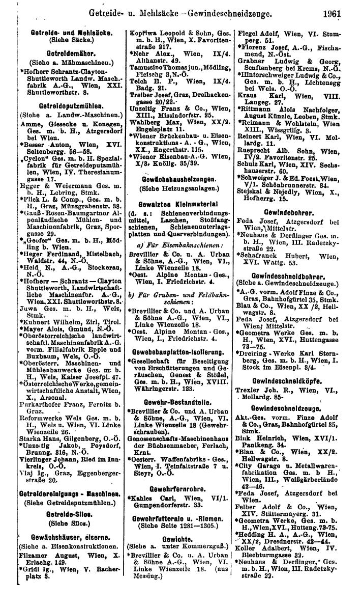 Compass. Finanzielles Jahrbuch 1925, Band IV: Österreich. - Page 2144