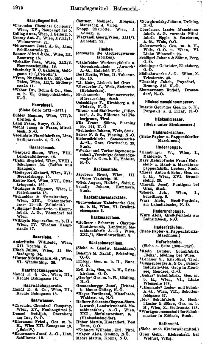 Compass. Finanzielles Jahrbuch 1925, Band IV: Österreich. - Page 2157