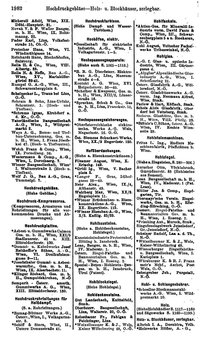 Compass. Finanzielles Jahrbuch 1925, Band IV: Österreich. - Page 2165