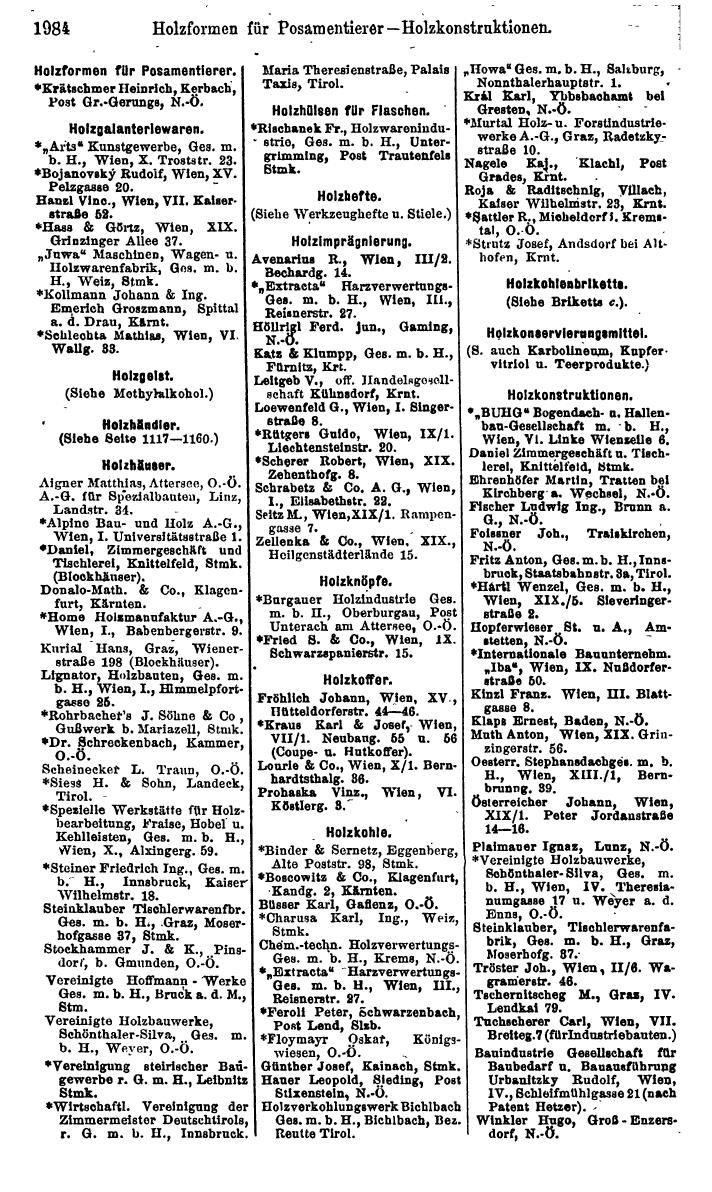 Compass. Finanzielles Jahrbuch 1925, Band IV: Österreich. - Page 2167
