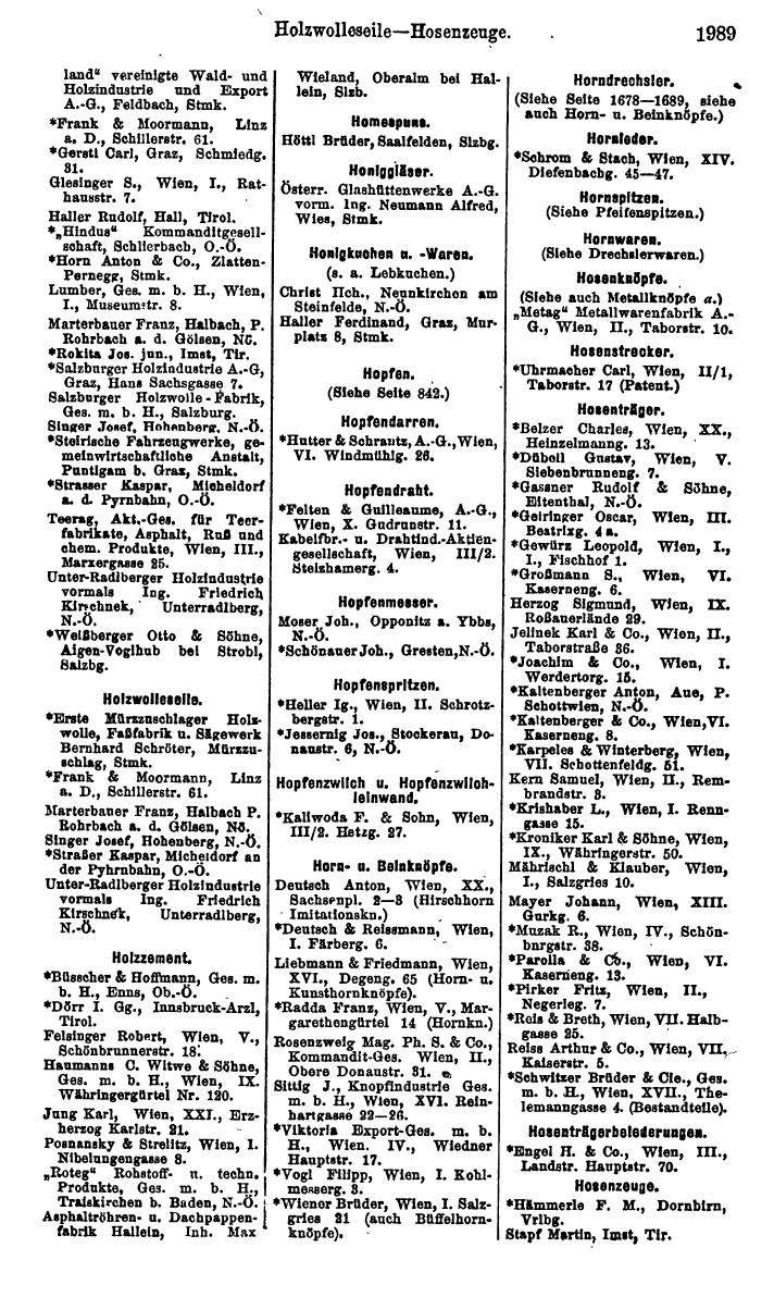 Compass. Finanzielles Jahrbuch 1925, Band IV: Österreich. - Page 2172