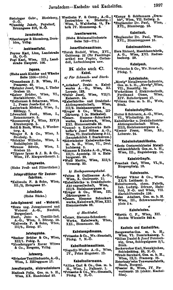 Compass. Finanzielles Jahrbuch 1925, Band IV: Österreich. - Page 2180