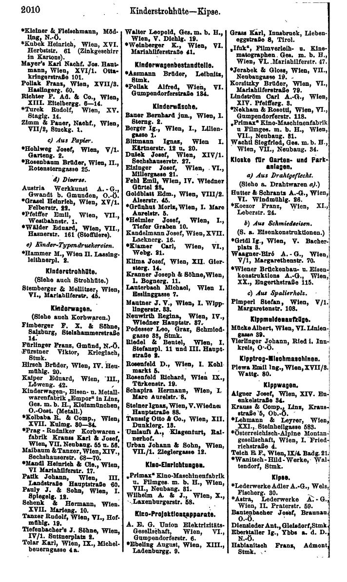 Compass. Finanzielles Jahrbuch 1925, Band IV: Österreich. - Page 2193