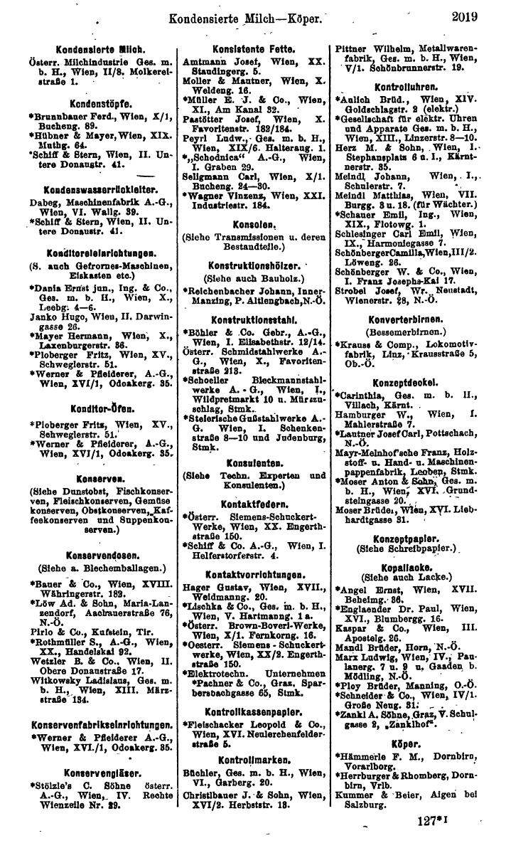 Compass. Finanzielles Jahrbuch 1925, Band IV: Österreich. - Seite 2202
