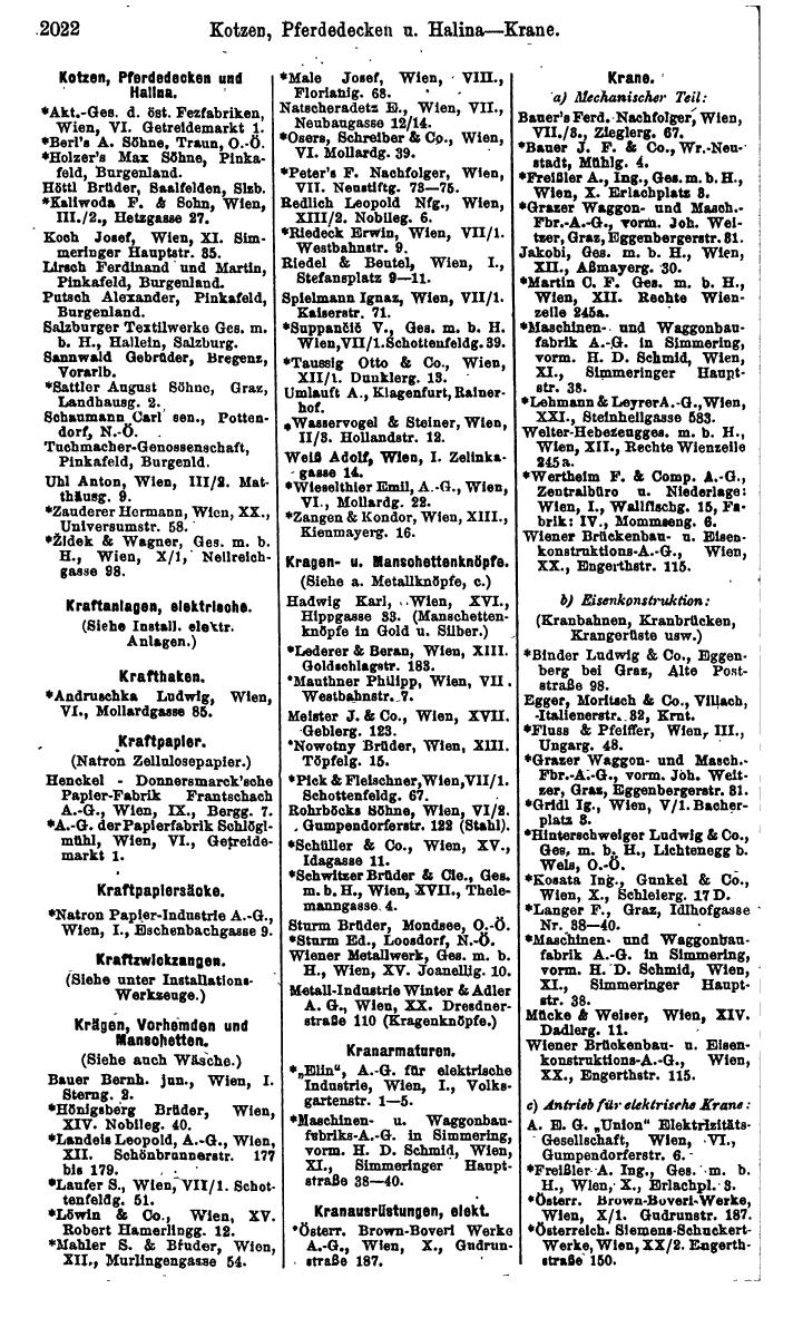 Compass. Finanzielles Jahrbuch 1925, Band IV: Österreich. - Page 2205