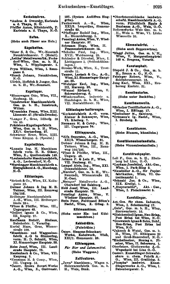 Compass. Finanzielles Jahrbuch 1925, Band IV: Österreich. - Page 2208