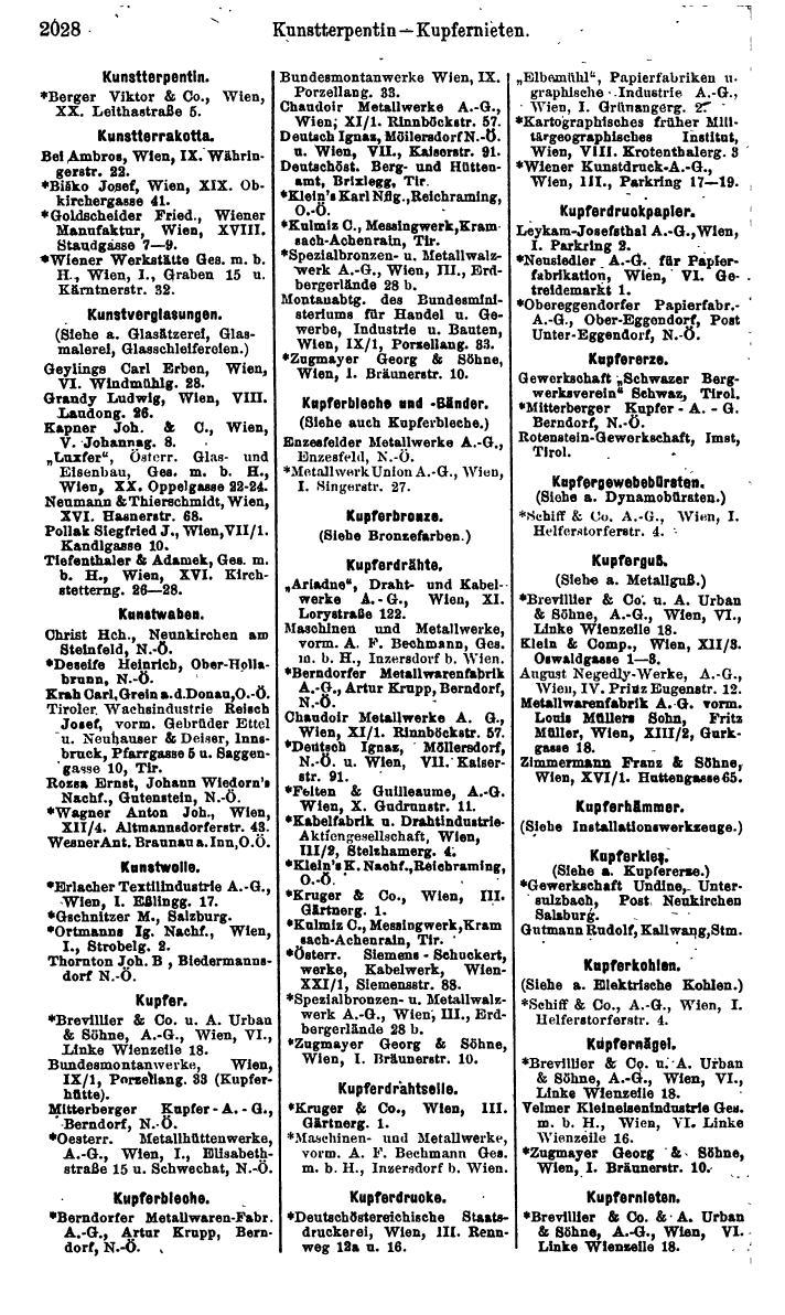 Compass. Finanzielles Jahrbuch 1925, Band IV: Österreich. - Page 2211