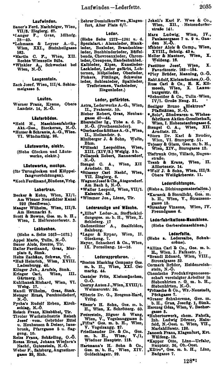 Compass. Finanzielles Jahrbuch 1925, Band IV: Österreich. - Seite 2218