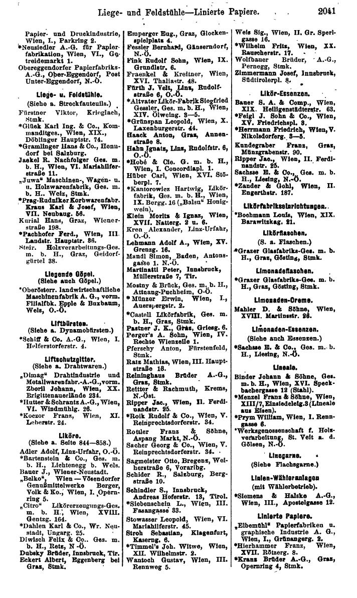 Compass. Finanzielles Jahrbuch 1925, Band IV: Österreich. - Seite 2224