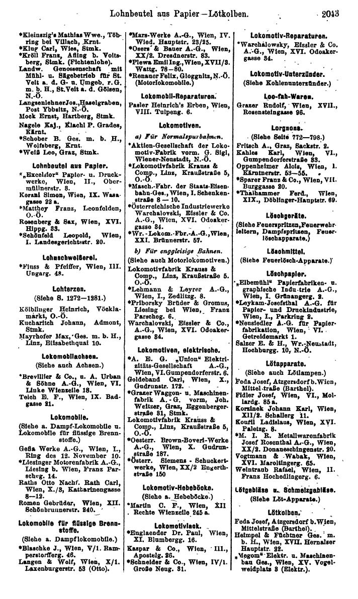 Compass. Finanzielles Jahrbuch 1925, Band IV: Österreich. - Page 2226