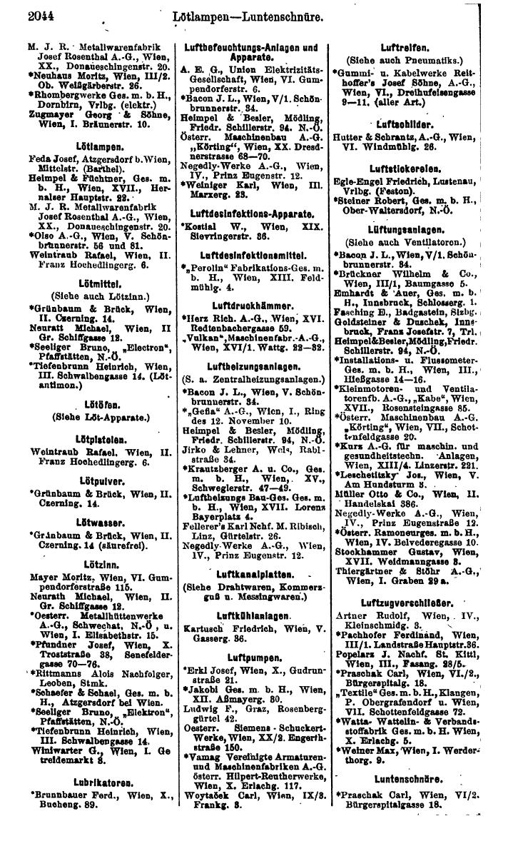 Compass. Finanzielles Jahrbuch 1925, Band IV: Österreich. - Page 2227