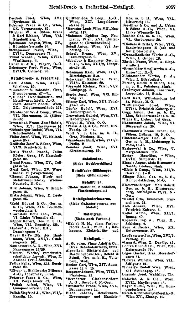 Compass. Finanzielles Jahrbuch 1925, Band IV: Österreich. - Page 2240