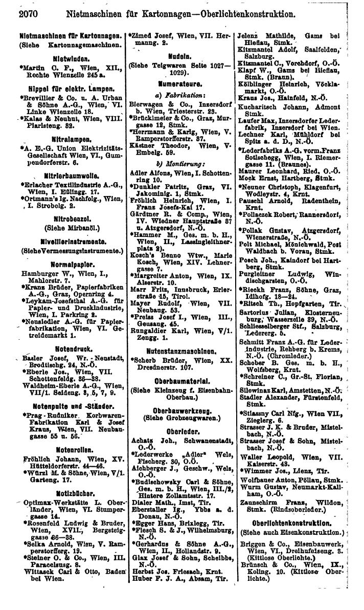 Compass. Finanzielles Jahrbuch 1925, Band IV: Österreich. - Page 2253