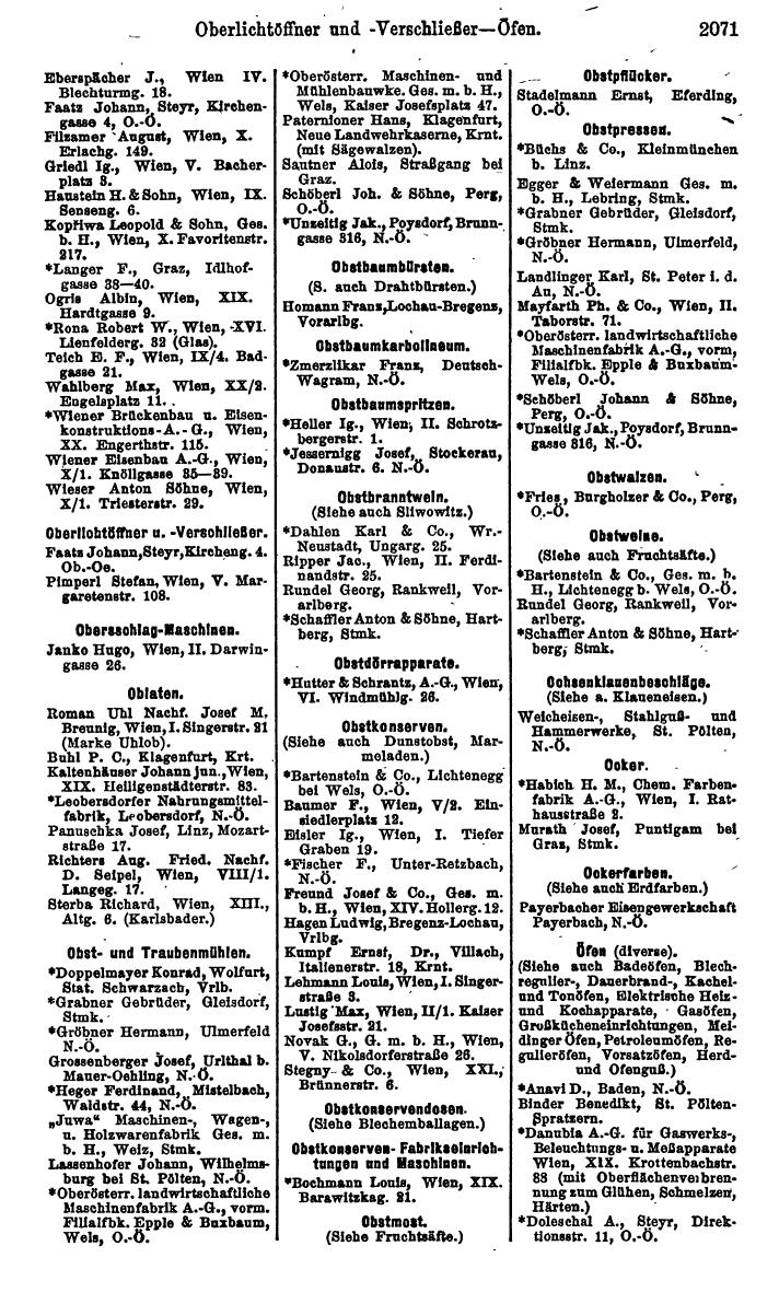 Compass. Finanzielles Jahrbuch 1925, Band IV: Österreich. - Page 2254