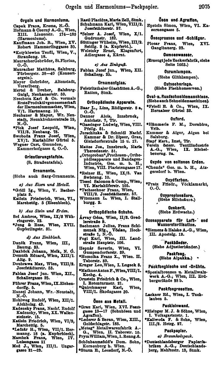 Compass. Finanzielles Jahrbuch 1925, Band IV: Österreich. - Page 2258