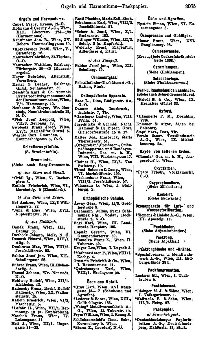 Compass. Finanzielles Jahrbuch 1925, Band IV: Österreich. - Page 2258
